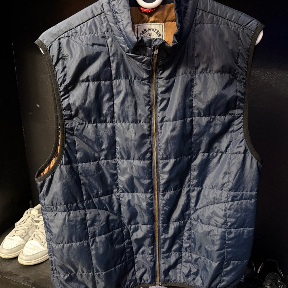 Iron & Resin Dark Blue Quilted Vest